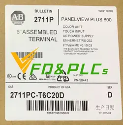 NEW SEALED ALLEN BRADLEY 2711PC-T6C20D /D PANELVIEW PLUS COMPACT TERMINAL 5