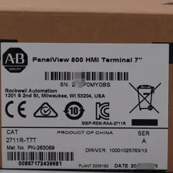 ALLEN-BRADLEY 2711R-T7T PANELVIEW 800 7-INCH HMI TERMINAL NEW AB PLC