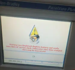 PARTS OR FOR REPAIR ALLEN-BRADLEY 2711P-T6C20D8 PANELVIEW PLUS 600