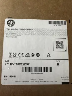 NEW 2025 FACTORY SEALED ALLEN BRADLEY 2711P-T10C22D9P SERIES B GRAPHIC TERMINAL