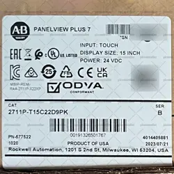 NEW ALLEN BRADLEY 2711P-T15C22D9PK PANELVIEW PLUS 7 GRAPHIC TERMINAL