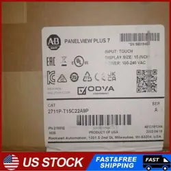 1PC NEW ALLEN-BRADLEY 2711P-T15C22A9P SER A PANELVIEW PLUS 7 GRAPHIC TERMINAL