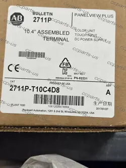ALLEN BRADLEY 2711P-T10C4D8 NEW 2711P PANELVIEW PLUS 6 400-1500 TERMINALS