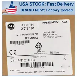 NEW FACTORY SEALED PLC ALLEN BRADLEY 2711P-T12C4D8K 2711PT12C4D8K FREE SHIP