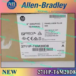 NEW  ALLEN BRADLEY 2711P-T6M20D8 SER A PANELVIEW PLUS 600 FACTORY SEALED