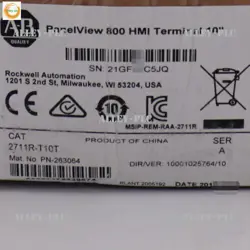 NEW ALLEN-BRADLEY 2711R-T10T AB PANELVIEW 800 10.4-INCH HMI TERMINAL 2711RT10T !