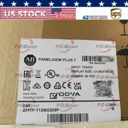 NEW SEALED ALLEN-BRADLEY PLUS 7 GRAPHIC TERMINAL 2711P-T12W22D9P
