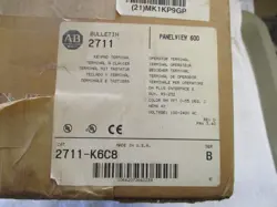 NIB ALLEN BRADLEY PANELVIEW 600    2711-K6C8   SER B    REV D     FRN 3.40