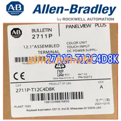 1PC ALLEN BRADLEY 2711P-T12C4D8K TOUCH SCREEN NEW SEAL STOCK FREE SHIPPING