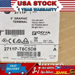ALLEN-BRADLEY 2711P-T6C5D8 PANELVIEW PLUS 6 600 COLOR TOUCH RS-232 US FREE TAX