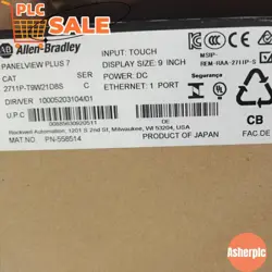 ALLEN-BRADLEY 2711P-T9W21D8S PANELVIEW PLUS 7 TERMINAL 9 INCH US FREE TAX