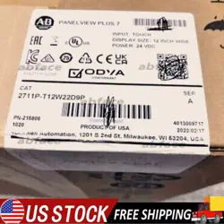NEW ALLEN-BRADLEY 2711P-T12W22D9P PANELVIEW PLUS 7 COLOR TOUCH 12