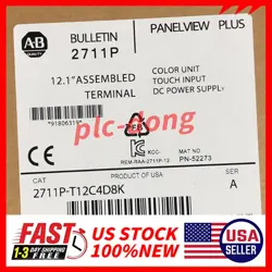 1PC 2711P-T12C4D8K NEW IN BOX ALLEN BRADLEY 2711PT12C4D8K FREE SHIP US AB