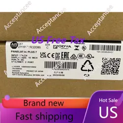 NEW ALLEN BRADLEY 2711P-T15C22D8S HMI PANELVIEW PLUS 7 TOUCHSCREEN US FREE TAX