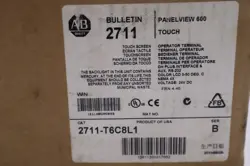 NEW ALLEN BRADLEY 2711-T6C8L1 PANELVIEW 600 COLOR TOUCH DH /RS-232