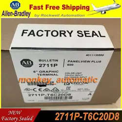ALLEN-BRADLEY 2711P-T6C20D8 SER A PANELVIEW PLUS 6 GRAPHIC TERMINAL 2711PT6C20D8