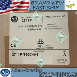 FACTORY SEALED ALLEN-BRADLEY 2711P-T10C4A9 PANELVIEW PLUS TERMINAL FREE SHIPPING