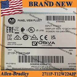 NEW FACTORY SEALED ALLEN BRADLEY 2711P-T12W22A9P PANELVIEW PLUS 7 TOUCHSCREEN 1