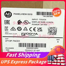 ALLEN BRADLEY 2713P-T6CD1 PANELVIEW 5310 6 GRAPHIC TERMINAL FACTORY SEALED