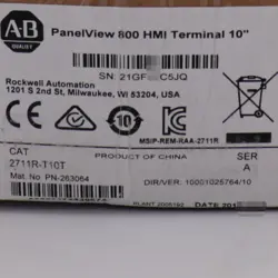 ALLEN-BRADLEY 2711R-T10T AB 2711RT10T PANELVIEW 800 10.4-INCH HMI TERMINAL