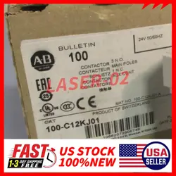 100-C12KJ01 BRAND NEW ALLEN-BRADLEY 24VAC ROCKWELL CONTACTOR FREE SHIPPING