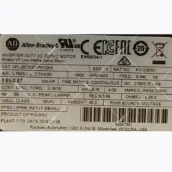 VPL-B0753F-PK12AA ALLEN-BRADLEY SERVO