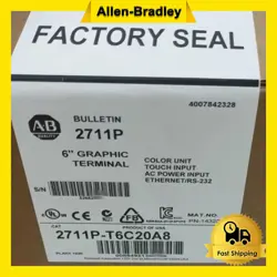 NEW ORIGINAL 2711P-T6C20A8 ALLEN BRADLEY FACTORY SEALED FREE SHIPPING
