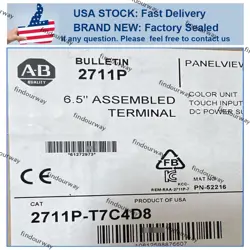 ALLEN BRADLEY 2711P-T7C4D8 NEW 1PC ALLEN-BRADLEY PANELVIEW PLUS TERMINAL 2711P