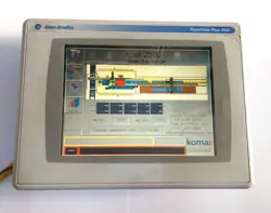 ALLEN BRADLEY PANEL VIEW 1000 2711P-RDT10C SER: A WITH 2711P-RP1 SER: C HMI
