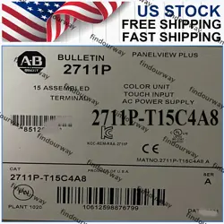 ALLEN BRADLEY 2711P-T15C4A8 TOUCH SCREEN BRAND NEW SEALED STOCK FREE SHIPPING