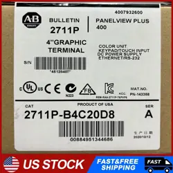 NEW ALLEN BRADLEY 2711PC-B4C20D8 SER A PANELVIEW PLUS 400 FREE SHIPPING