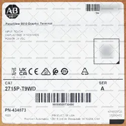 NEW ALLEN BRADLEY 2715P-T9WD PANELVIEW 5510 GRAPHIC TERMINAL 9 IN. WIDE DISPLAY
