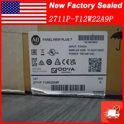 NEW FACTORY SEALED ALLEN BRADLEY 2711P-T12W22A9P FREE SHIPPING 2711PT12W22A9P