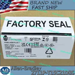 NEW SEALED ALLEN-BRADLEY 2711P-T15C21D8S PANELVIEW PLUS 7 STANDARD 15 TERMINAL