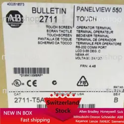 ALLEN-BRADLEY 2711-T5A5L1 SER B FRN 4.48 PANELVIEW 550 TOUCH PANEL US FREE TAX