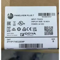 ALLEN BRADLEY 2711P-T10C22D9P /B PANELVIEW PLUS 7 TERMINAL
