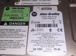 AB ALLEN BRADLEY PANELVIEW PLUS 2711P-RP1 LOGIC MODULE 24VDC USED NO RESERVE