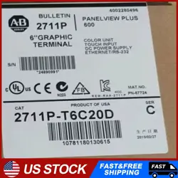 NEW WITH UNOPENED BOX ALLEN BRADLEY PANELVIEW PLUS 2711P-T6C20D FREE SHIPPING