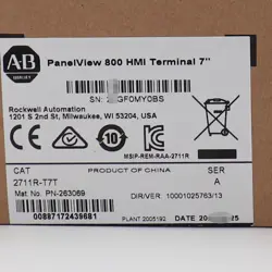 NEW IN BOX ALLEN-BRADLEY 2711R-T7T PANELVIEW 800 7-INCH HMI TERMINAL AB 2711RT7T