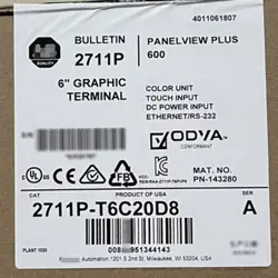 ALLEN BRADLEY 2711P-T6C20D8 PANELVIEW PL 6 GRAPHIC TERMINAL