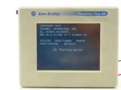 ALLEN BRADLEY 2711P-T6C20D PANELVIEW PLUS 600 TOUCH SCREEN PLC HMI SER D 24VDC