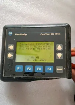 COSMETIC DAMAGED ALLEN BRADLEY 2711-M3A18L1 PANELVIEW 300 MICRO 24VDC SER.A HMI