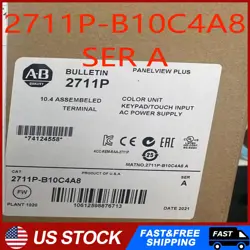 1PC NEW ALLEN BRADLEY 2711P-B10C4A8 SER A PANELVIEW PLUS 6 1000 KEY/TOUCH/ENET