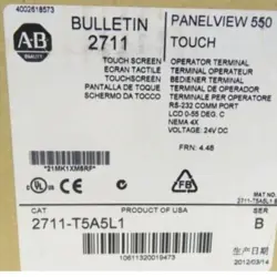 ALLEN-BRADLEY 2711-T5A5L1 SER B FRN 4.48 PANELVIEW 550 TOUCH  PANEL