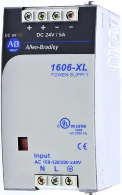 1PC NEW ALLEN BRADLEY 1606-XL120D SER A POWER SUPPLY 24VDC 5A ONE YEAR WARRANTY