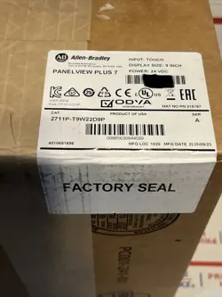 BRAND NEW ALLEN BRADLEY  HMI PANELVIEW PLUS 7 GRAPHIC TERMINAL 2711P-T9W22D9P