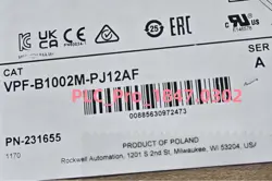 VPF-B1002M-PJ12AF 1PCS BRAND NEW ALLEN-BRADLEY VPFB1002M-PJ12AF  FAST DELIVERY