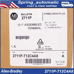NEW ALLEN BRADLEY 2711P-T12C4A8 FILM HMI PANELVIEW PLUS 6 1250 TOUCH COLOR 12.1