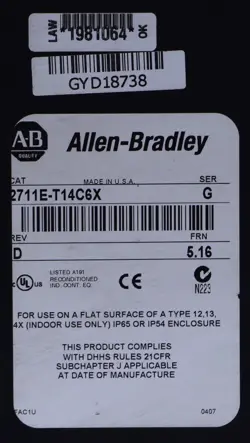 PANELVIEW OPERATOR INTERFACE