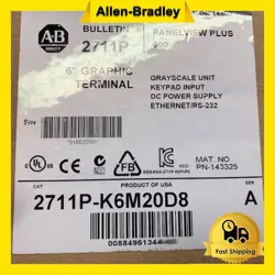 1PC NEW SEALED AB 2711P-K6M20D8 ALLEN-BRADLEY PLC 2711PK6M20D8 FREE SHIPPING PLC